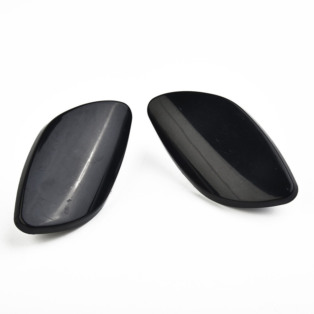 2Pcs Car Front Bumper Headlight Washer Cover Cap L+R for VOLVO S80 2007-2013