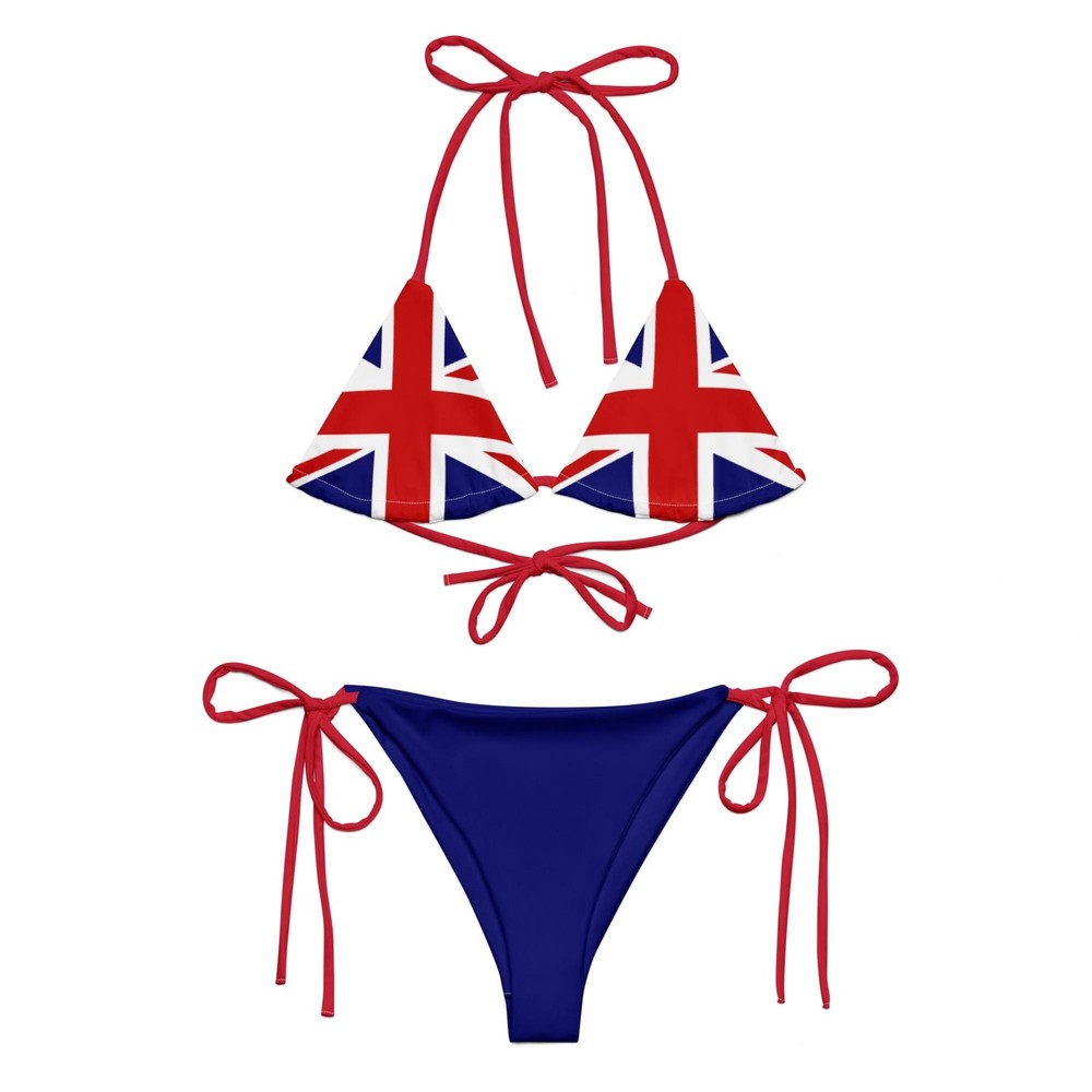 UK Flag Bikini Set British Blokette Style Swimsuit