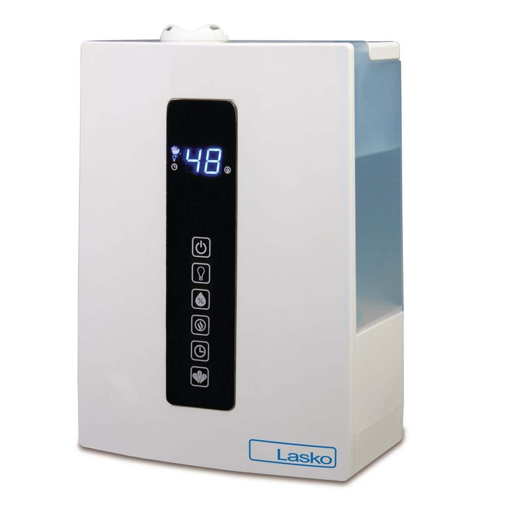 Ultrasonic Digital Warm Cool Mist Humidifier with Removable Tank in White  