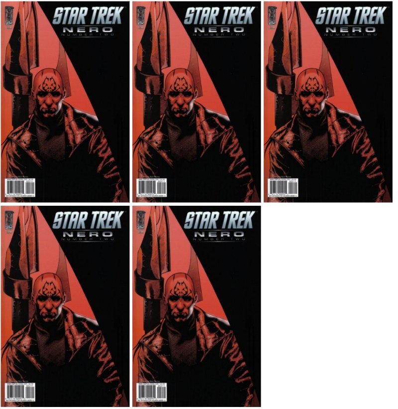 Star Trek Nero #2 2009 IDW 5-Comic Lot  