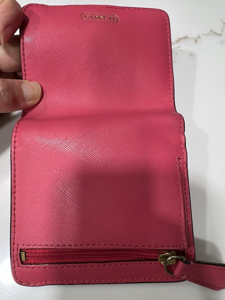 Coach Small Pink Leather Wallet
