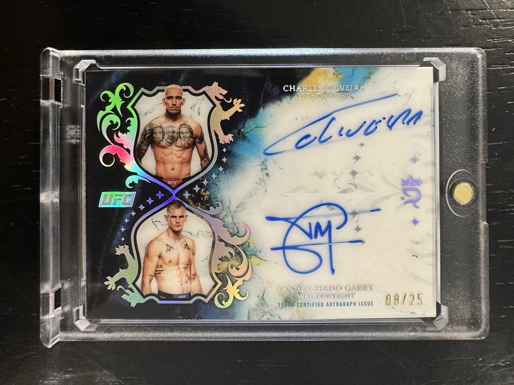 2025 Topps Royalty UFC - Dual Autographs Charles Oliveira, Ian Machado Garry #DA-OM /25 (AU)