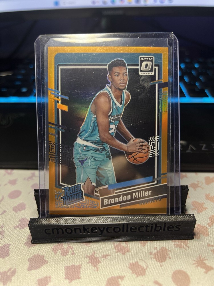 2023-24 Donruss Optic Brandon Miller Rated Rookie Orange Prizm /199 RC Hornets