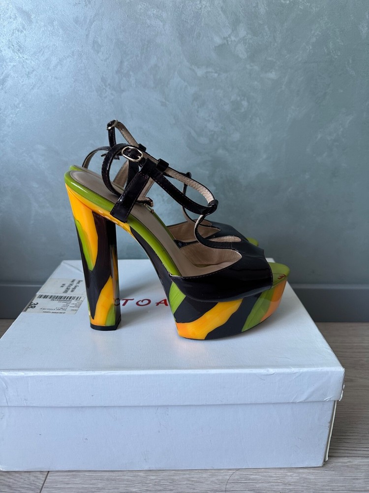 patent leather high heel sandals Party Open Toe Stiletto Shoes