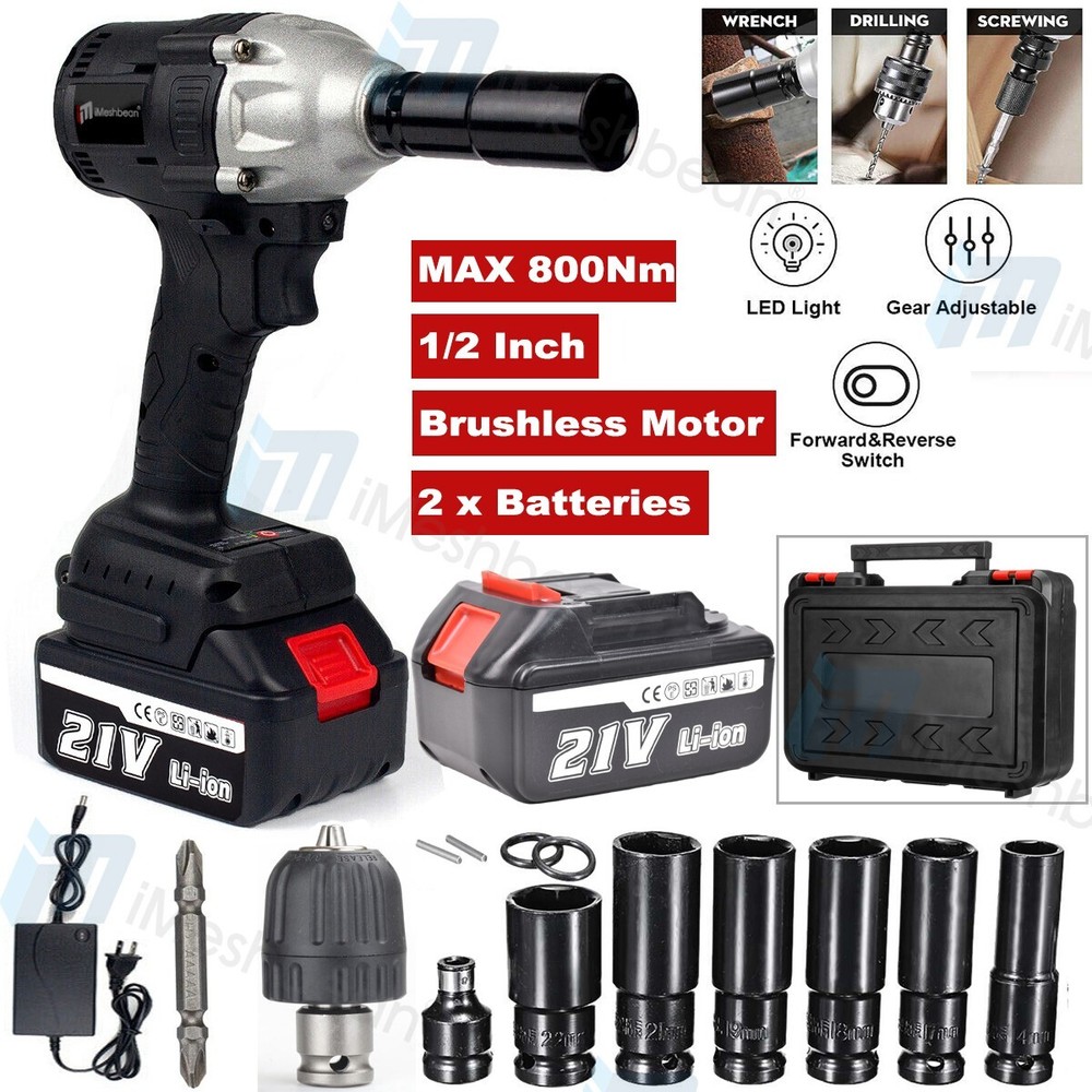 21V Cordless Impact Wrench 1/2