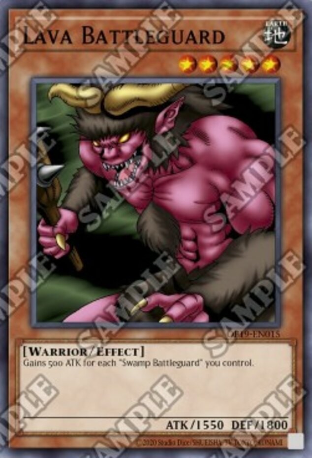 Lava Battleguard OP19-EN015 Common Unlimited Heavily Played Yugioh Card