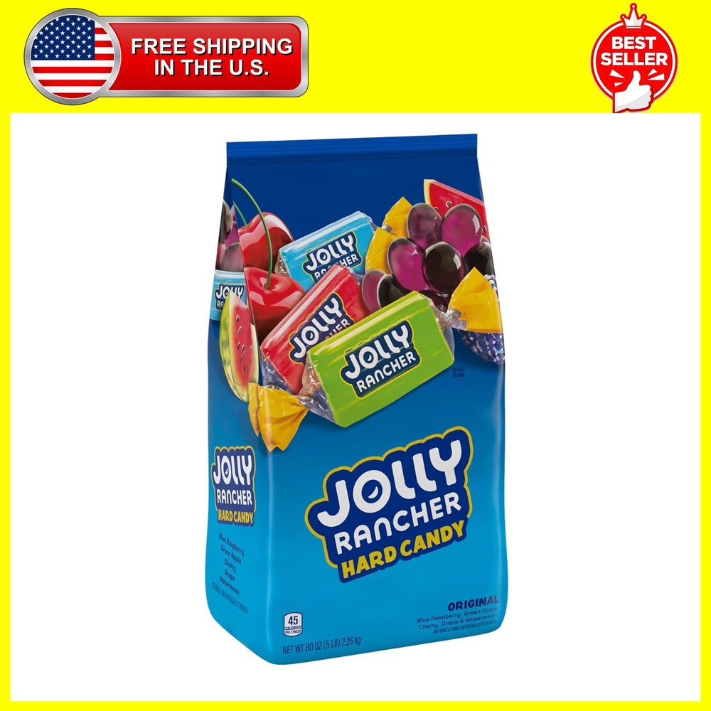 JOLLY RANCHER Assorted Fruit Flavored Hard Candy Bulk 80 Ounce (Pack of 1)