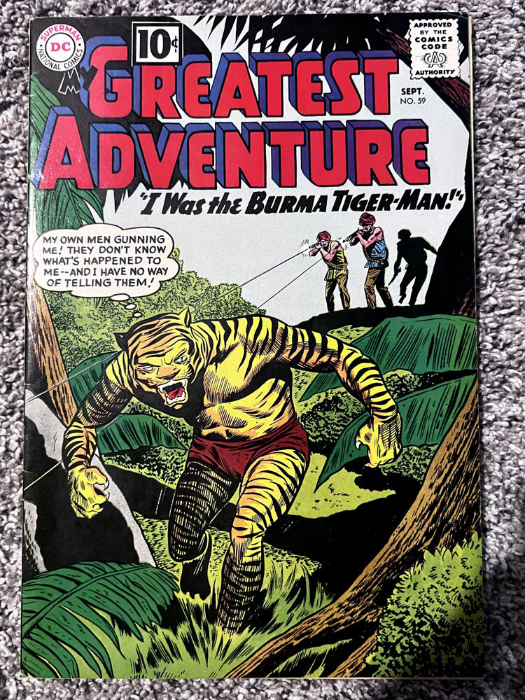 My Greatest Adventure #59 F/VF I Was The Burma Tiger Man