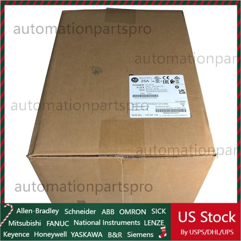 25A-D043N114 PowerFlex 523 22kW (30Hp) AC Drive 25AD043N114 New US Free Tax