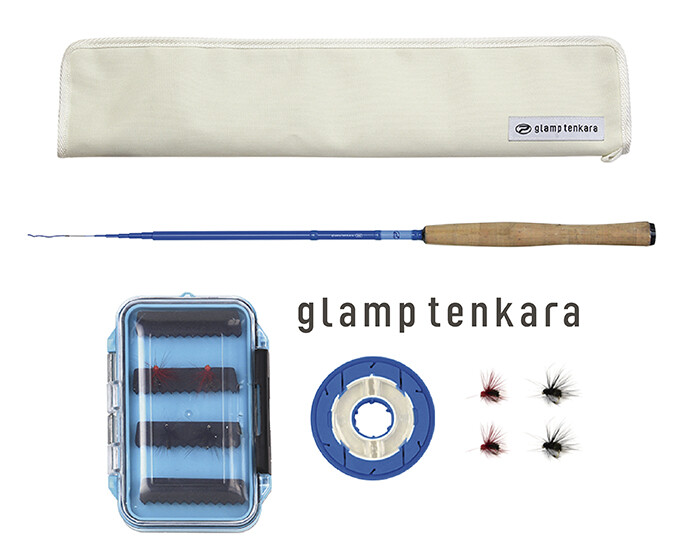 ** PROX Glamp Tenkara set 240 Rod + fly + case + level line + leader set