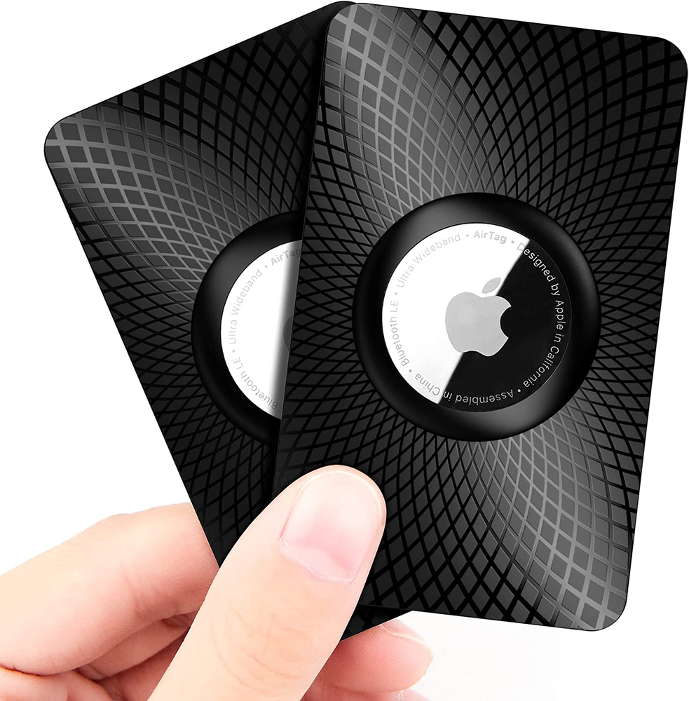 Ultra Thin Airtag Wallet Holder 2 Pack for Apple Airtag and Car Accessories