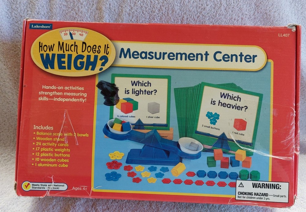 Lakeshore How Much Does It Weigh? Measurement Center #LL407 Ages 4+ Pre-owned