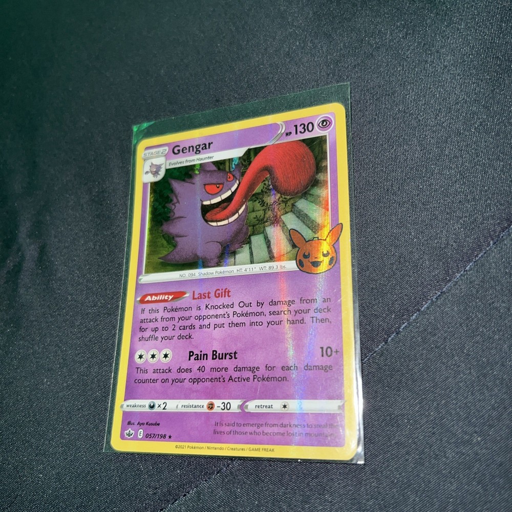 Rare Pokémon Gengar Halloween Trick or Trade 2021 TCG #57