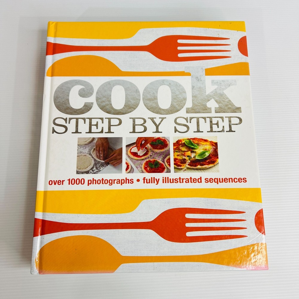 Cook Step by Step Cookbook Large Hardcover Kitchen Cooking Book Recipes How To