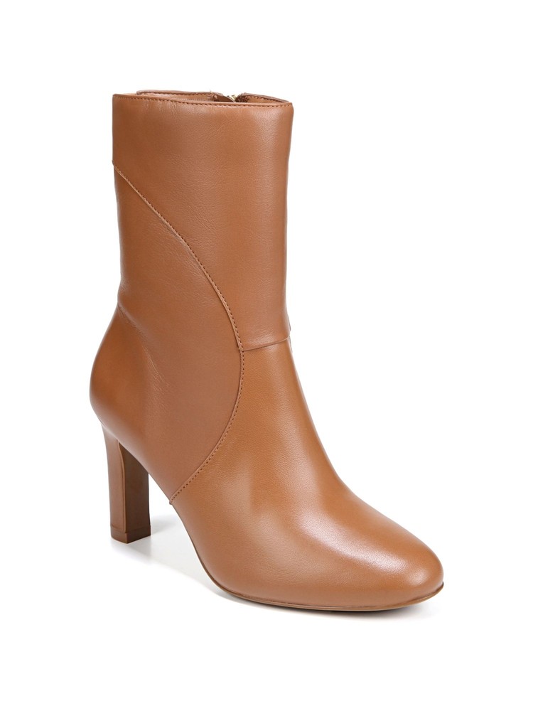 NATURALIZER Womens Brown Goring Padded Harlene Round Toe Leather Boots 6.5 M