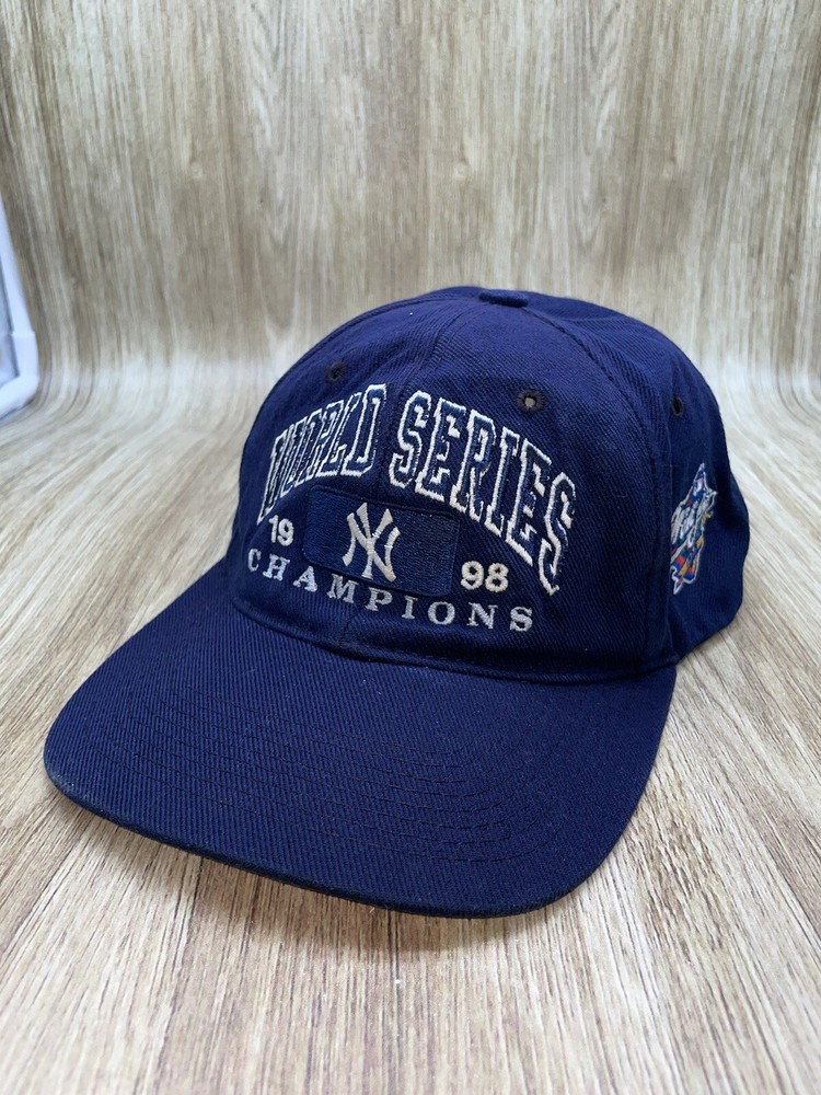 1998 World Series Champions New York Yankees Vintage Snapback Hat Preowned