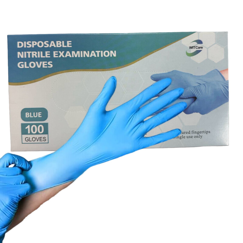 100pcs Ultra-Durable Disposable Nitrile Gloves - Latex-Free, Non-Slip Grip