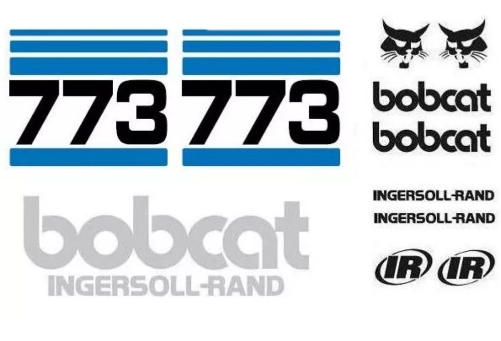 BOBCAT 773 Skid Steer Full Decal Sticker Set Kit with Free Shipping