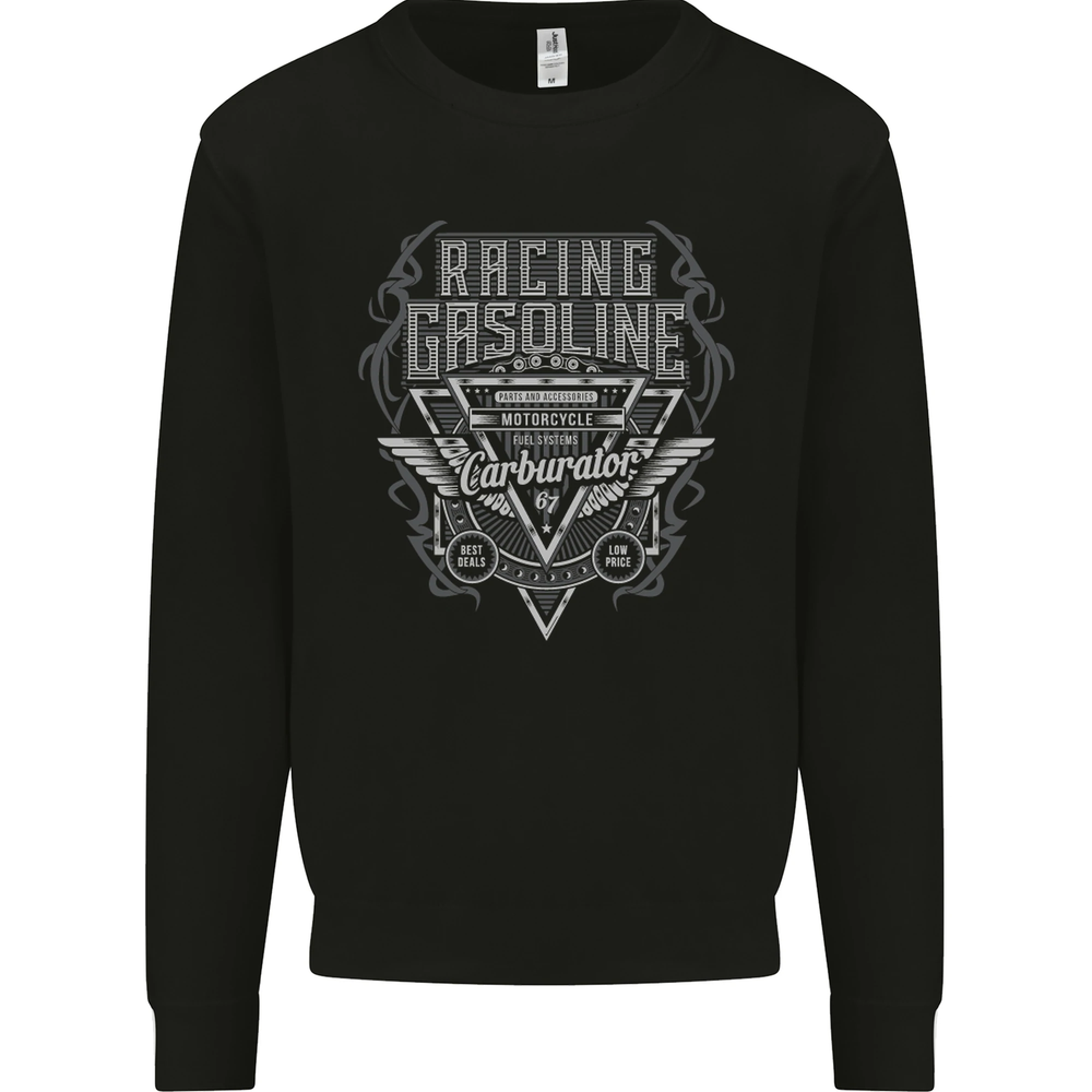 Racing Gasoline Motorbike Motorcycle Mens Sweatshirt Jumper