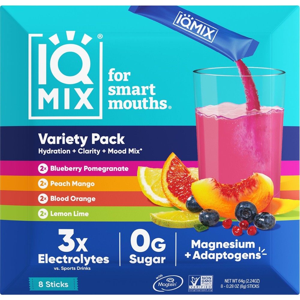 IQMIX Sugar Free Electrolytes Powder Packets - Hydration Supplement Drink Mix...