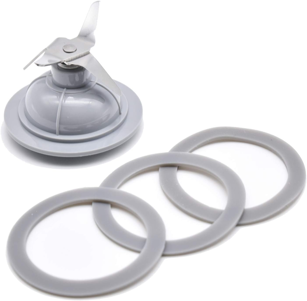 Blender Cutter Blade and 3 Rubber Gaskets Set Grey for BL1900 Models