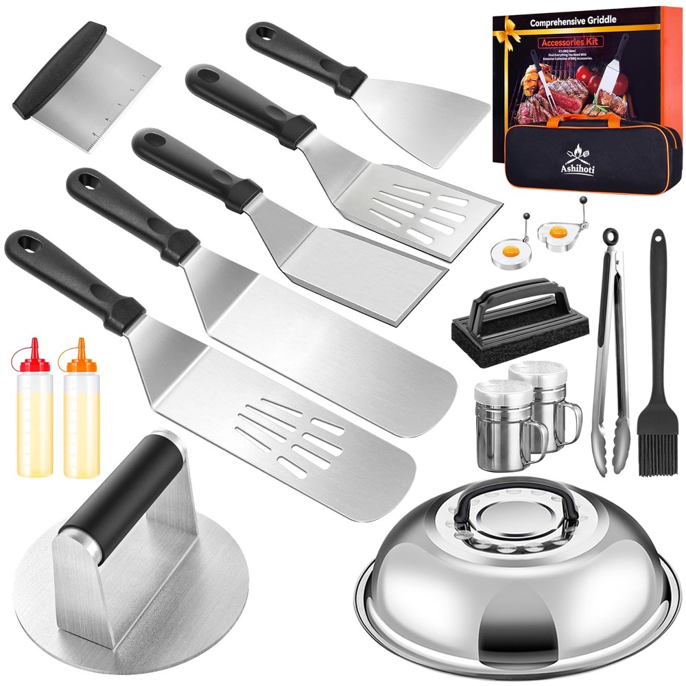 19-Piece Blackstone Griddle Set with Smashed Burger Press