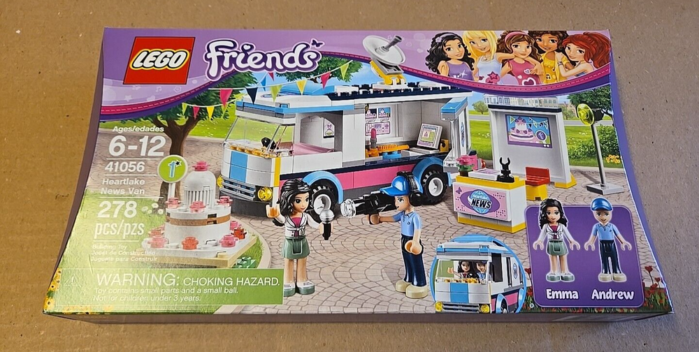 LEGO FRIENDS: Heartlake News Van (41056) RETIRED New Factory Sealed *Read Detail