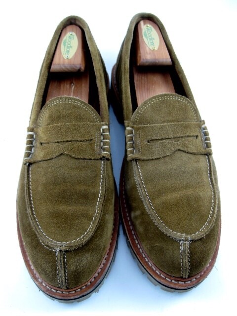 Allen Edmonds Freeport Weatherproof Penny Loafers in Caper Suede Size 8D 512N