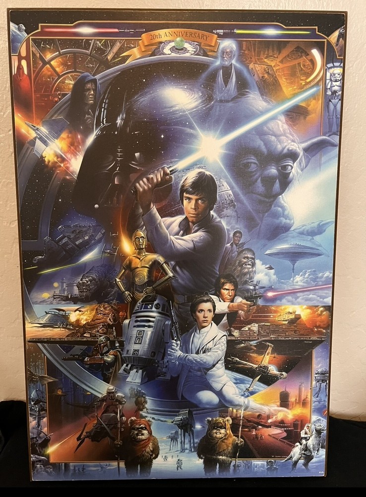 Star Wars Original Trilogy 20th Anniversary Artwork 13x19