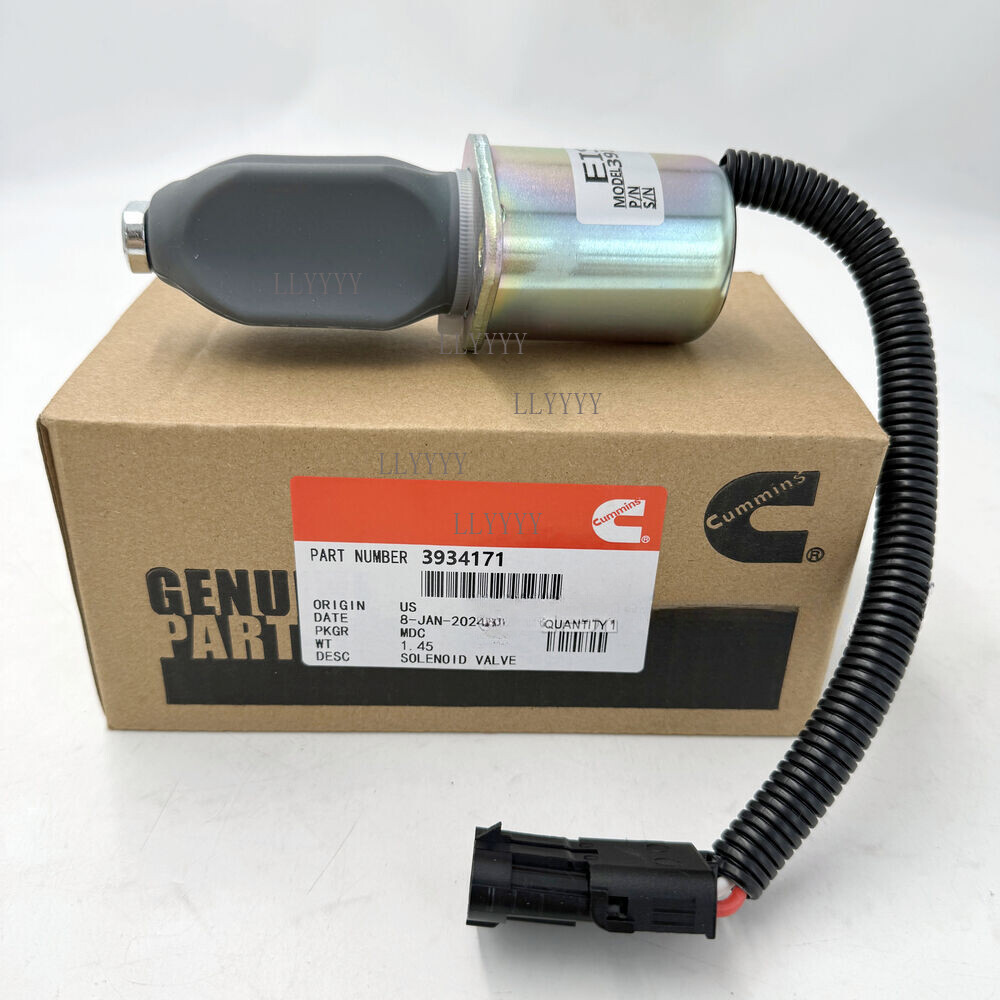NEW 3919422 Cummins SA-4026-12 Fuel Shut Off Solenoid Valve 12V C & B 5.9L 8.3L