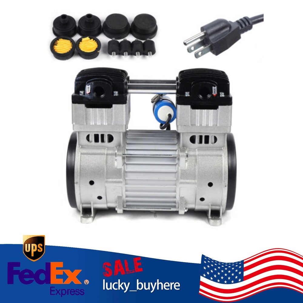 7CFM Oilless Vacuum Pump Industrial Oil-free Silent Diaphragm Vacuum Pump 1100W