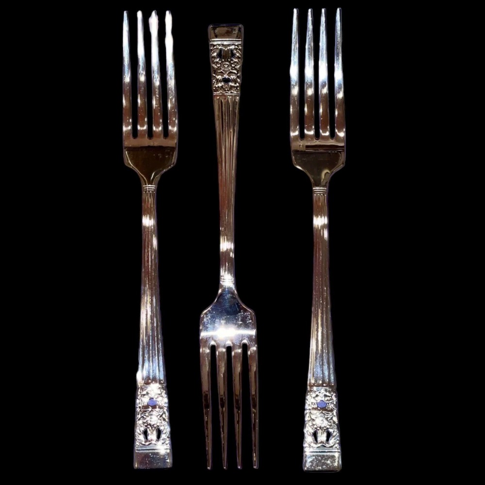 Oneida Coronation Dinner Fork Community 1936 Silverplate SET OF 3