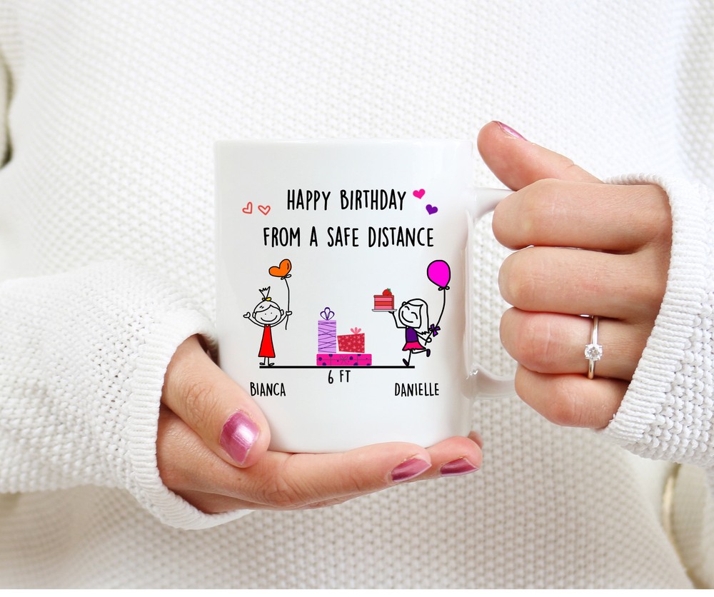Personalized Quarantine Birthday Gift Social Distancing Birthday Gift Cute Gifts