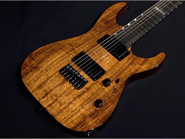 LTD H-1007B KOA Natural Gloss 7-String Guitar