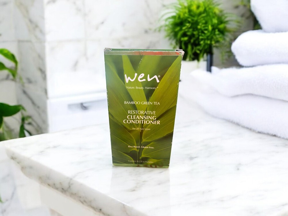 Wen Bamboo Green Tea Restorative Cleansing Conditioner Set of 2-2 fl Travel Size