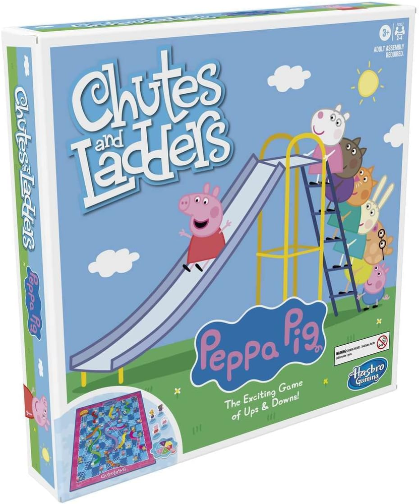 Chutes and Ladders Peppa Pig Edition Board Game | Preschool Games for Boys & Gir