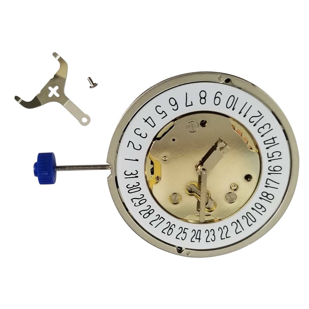 Ronda 5021.D O Quartz Watch Movement with 5 Hands and Single Calendar Battery Operated