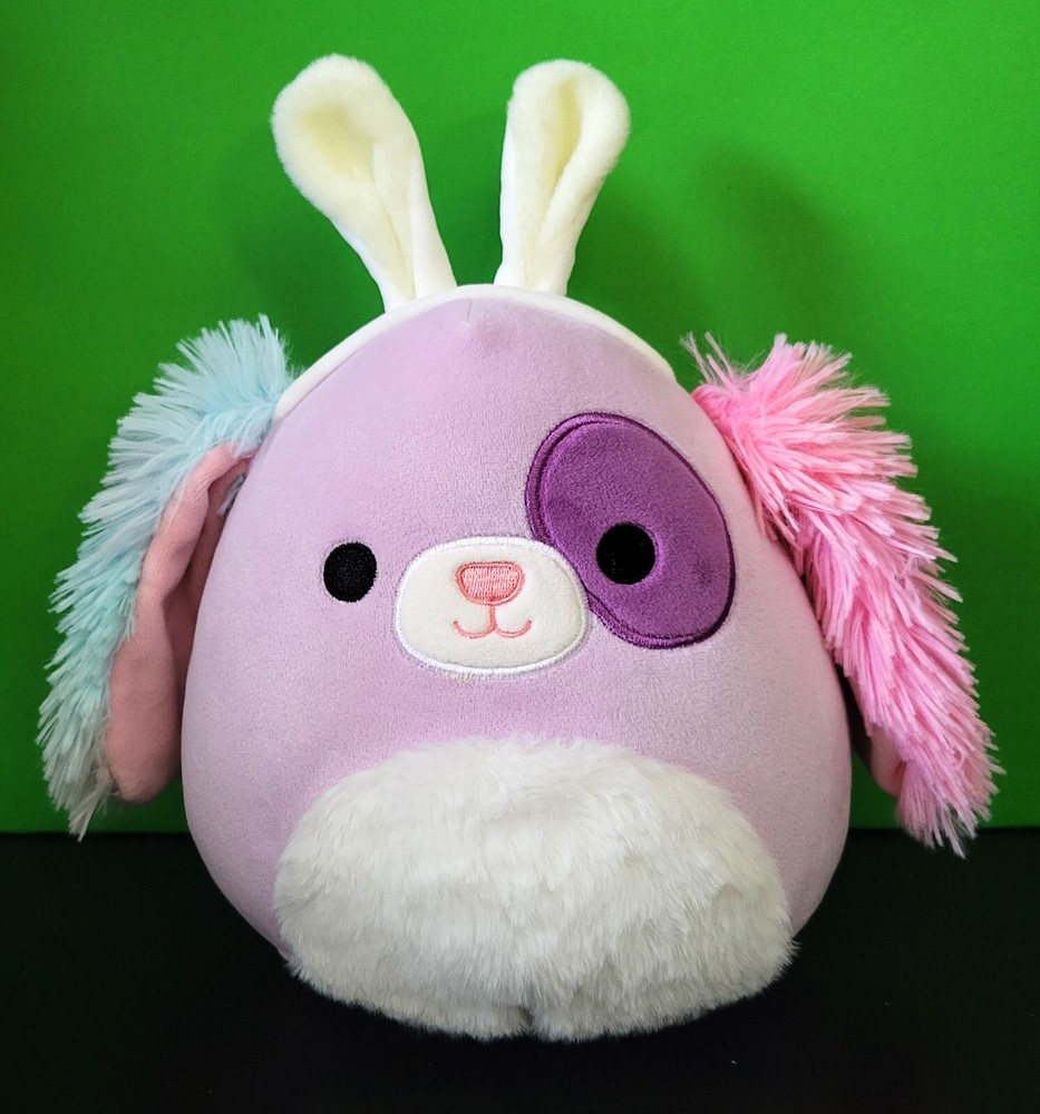 Squishmallows 10-inch Barb Easter Dog Plush with Bunny Ears