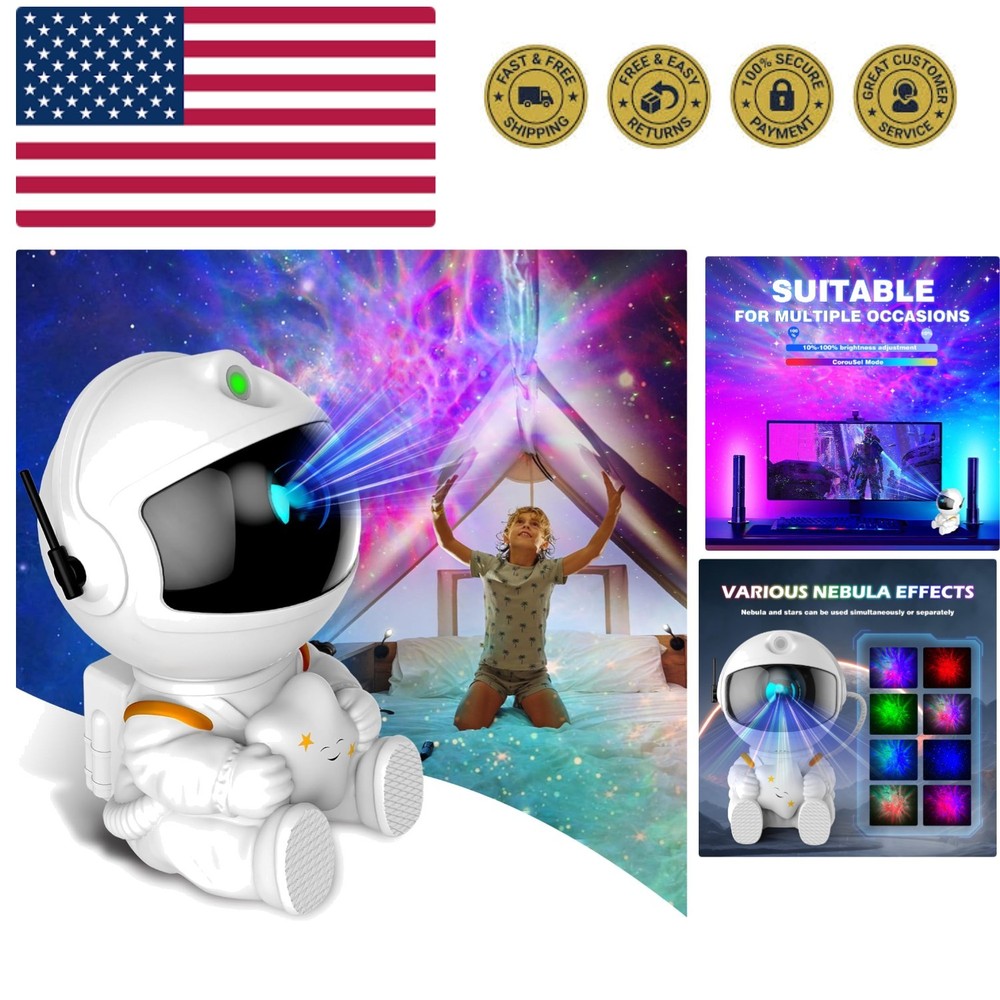 Astronaut Galaxy Projector, Star Projector Galaxy Light, Night Light for Kids...