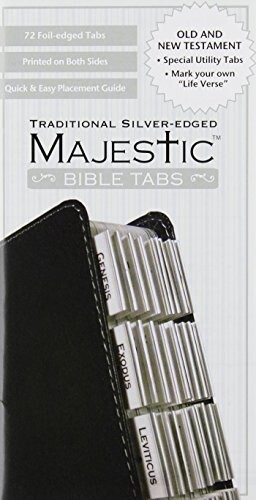 Majestic Silver-Edged Bible Tabs with 5-Star Reviews