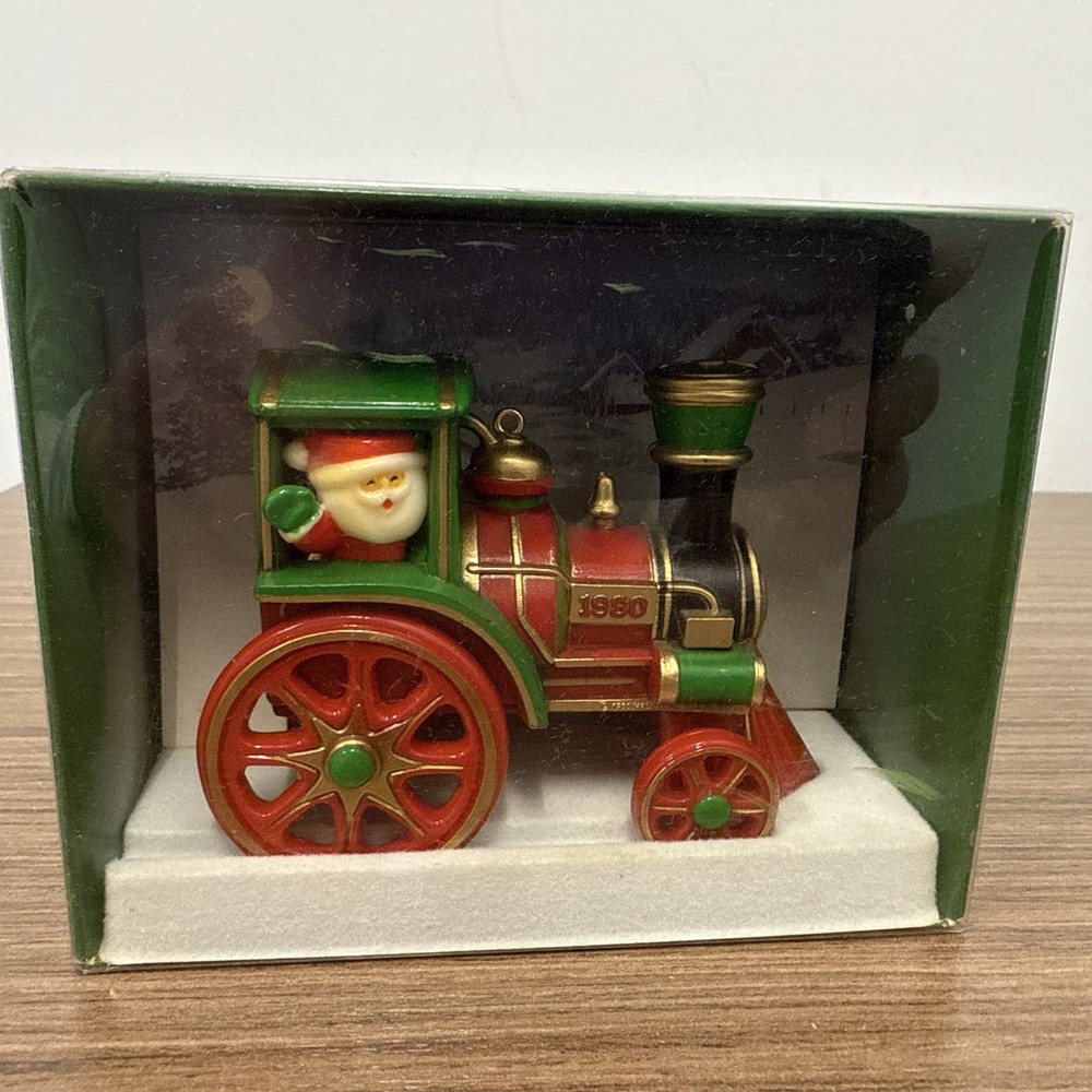 Hallmark VTG 1980 Here Comes Santa #2 Santa's Express Ornament MINT