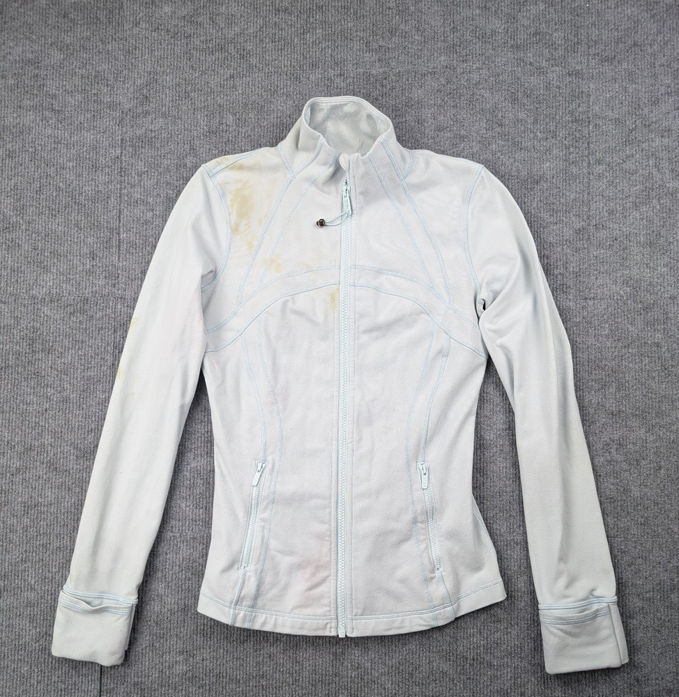 Lululemon Define Jacket Womens 6 Light Blue Athleisure Running Gym Training