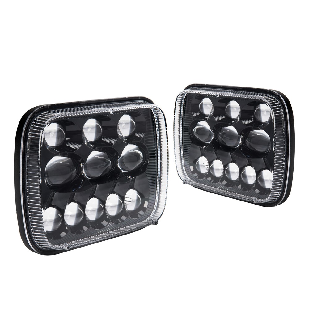 New 7x6 5x7 LED Headlights Headlamps for YJ Cherokee XJ Savana Truck 40W/24W