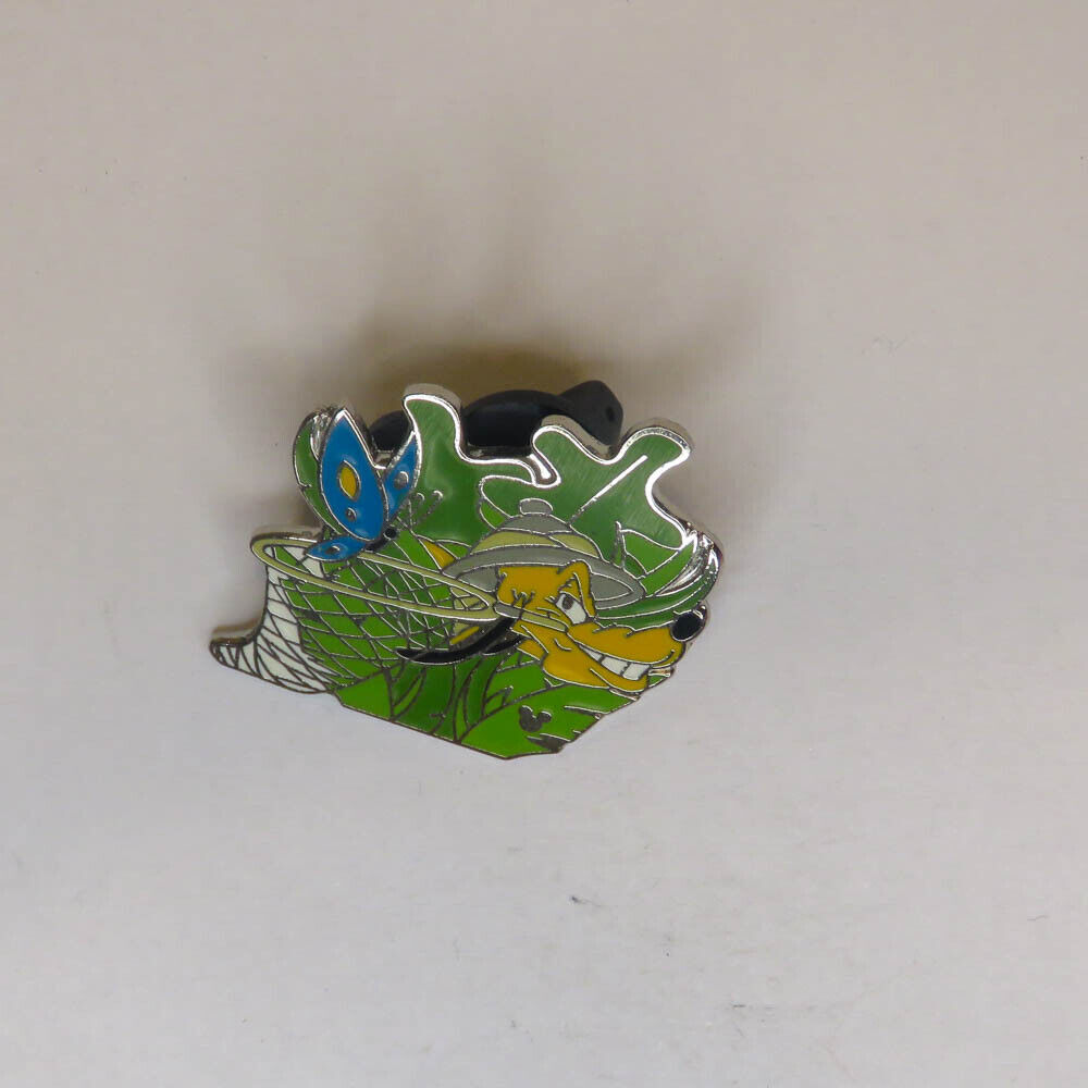 Disney DLR Global Lanyard with 3 Butterfly Catcher Pluto Pins  