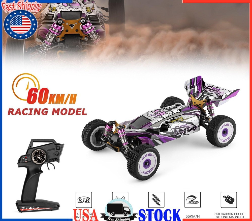 Wltoys 124019 High Speed Racing 60km/H 1/12 2.4GHz Drift Car RTR 4WD Gifts New