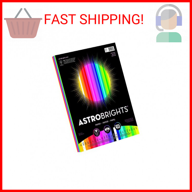 Astrobrights Color Paper, 8.5” x 11”, 24 lb/89 gsm,