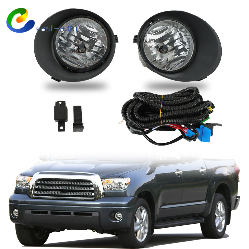 For 2007-2013 Toyota Tundra 2008-2011 Sequoia Fog Lights Lamp w/Cover+Switch kit