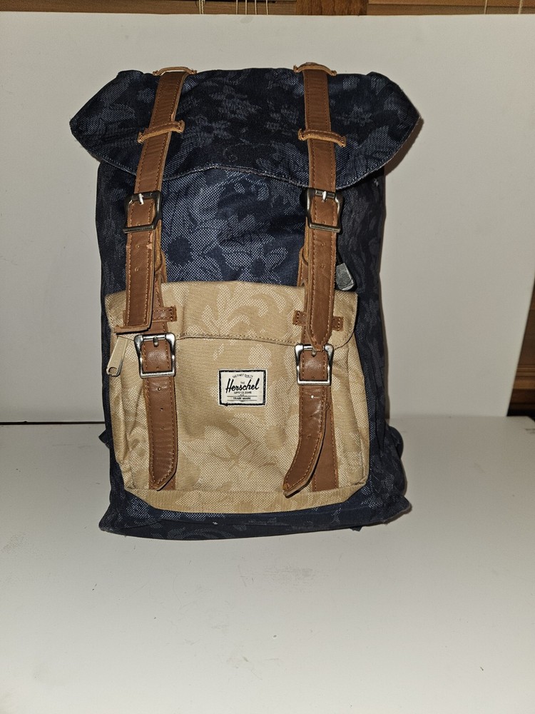 Herschel Little America Pro 23.5L Backpack in Waldorf Blue Khaki with Insulated Laptop Sleeve