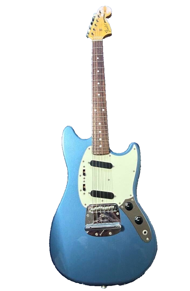 FENDER JAPAN MG69 Used 2007 Basswood body Maple neck Rosewood fingerboard Blue