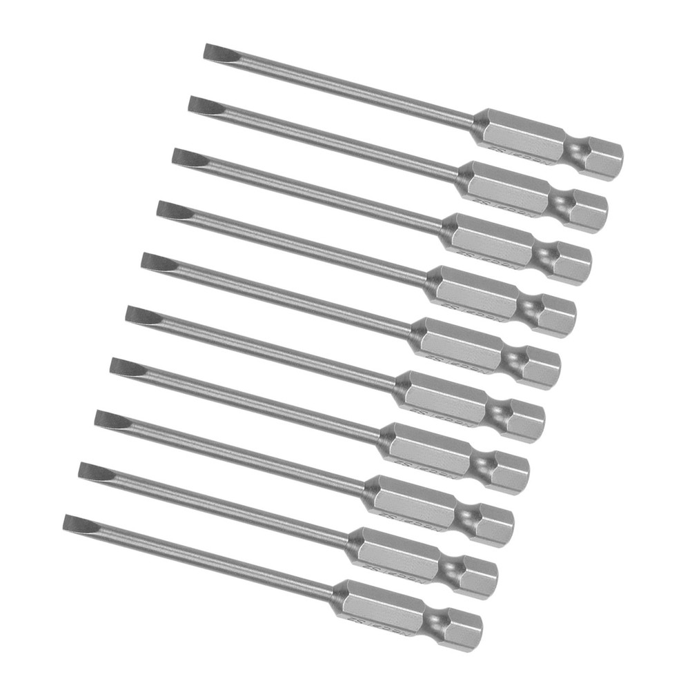 10pcs Slotted Screwdriver Bit - [3
